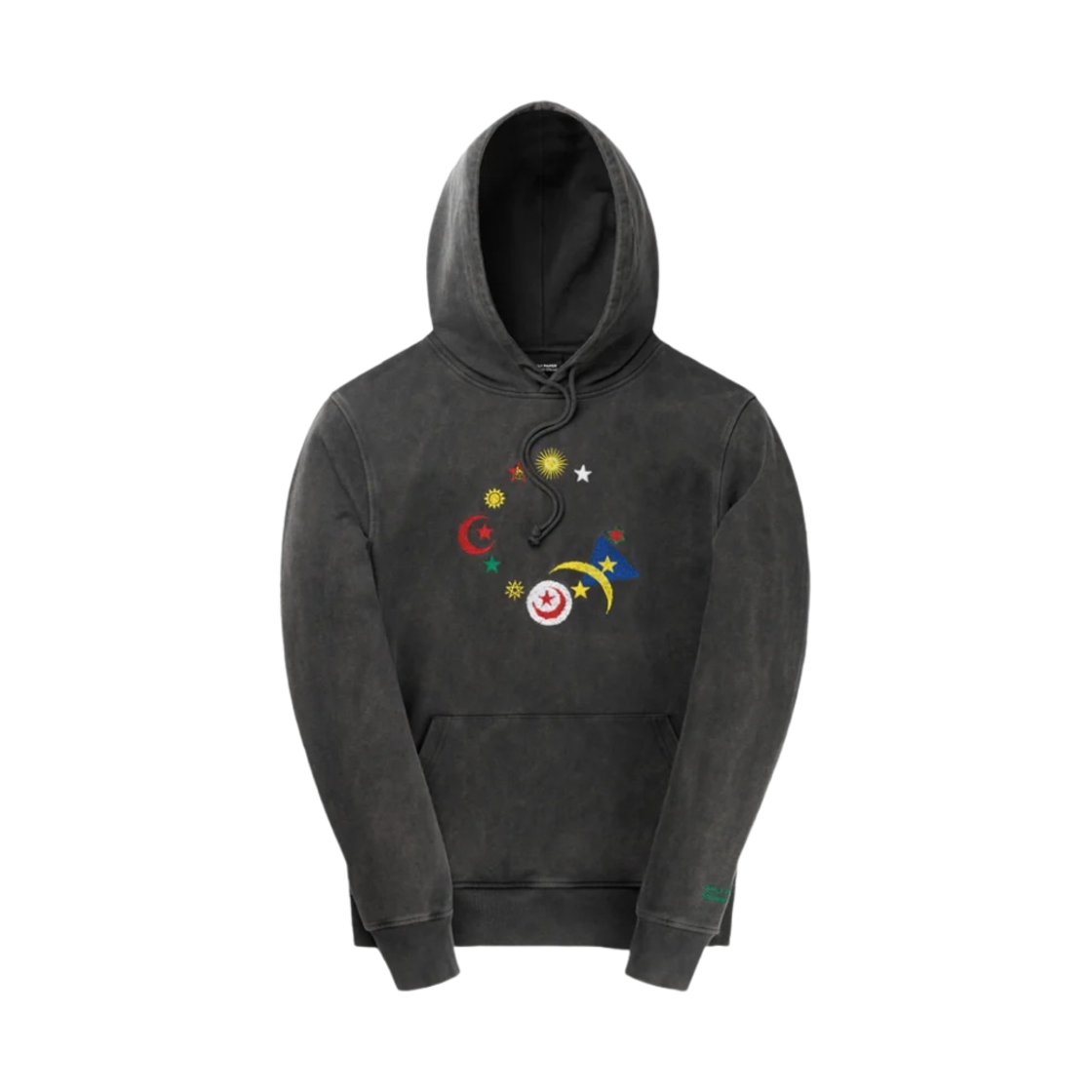 수베니어 오피셜 x 데일리 페이퍼 후드 블랙(Souvenir Official x Daily Paper Hoodie Black)