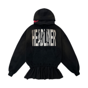 Project G/R Headliner Double Layered Hoodie Black