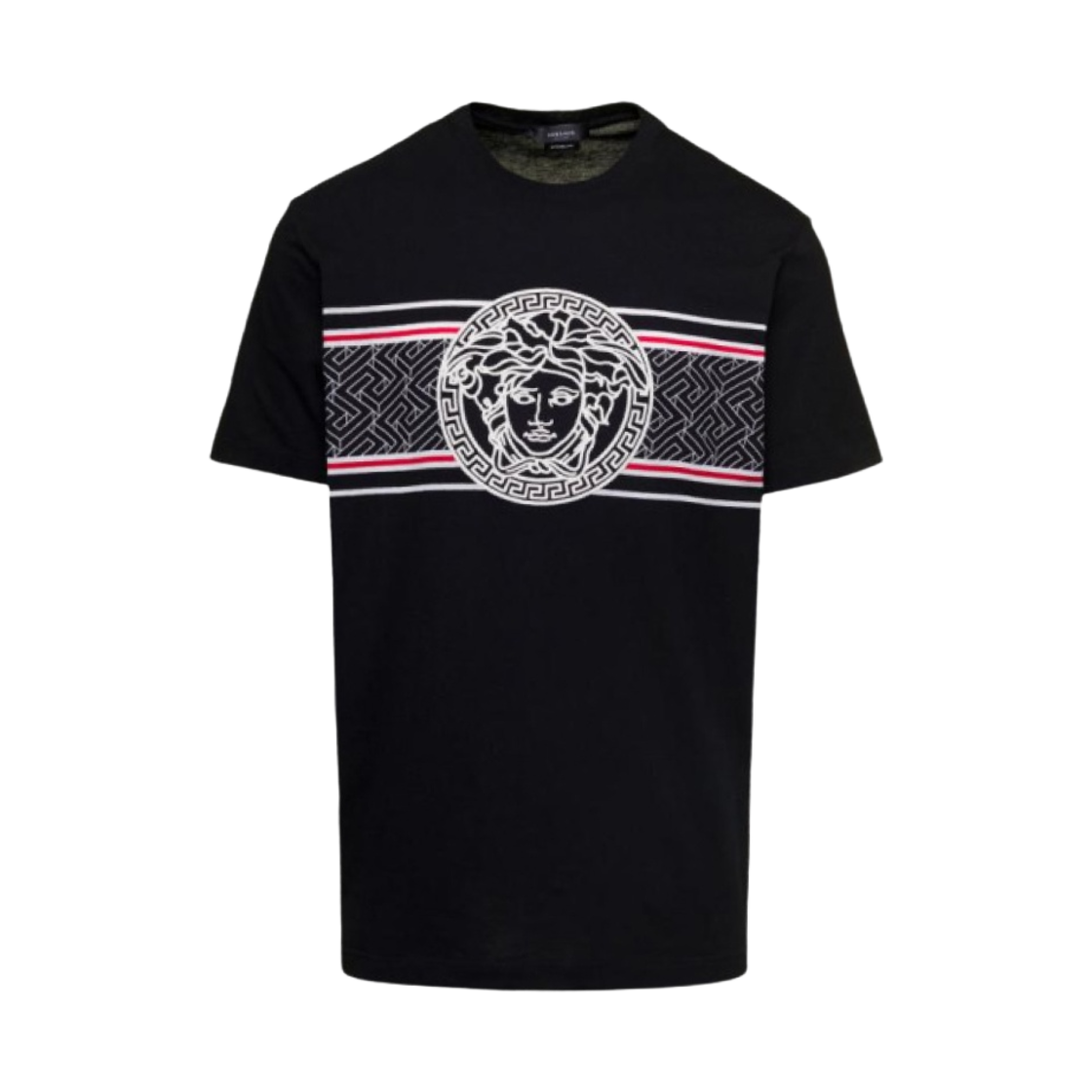 베르사체 메두사 자수 티셔츠 블랙(Versace Medusa Embroidered T-Shirt Black)