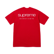 Supreme NYC T-Shirt Red - 23FW