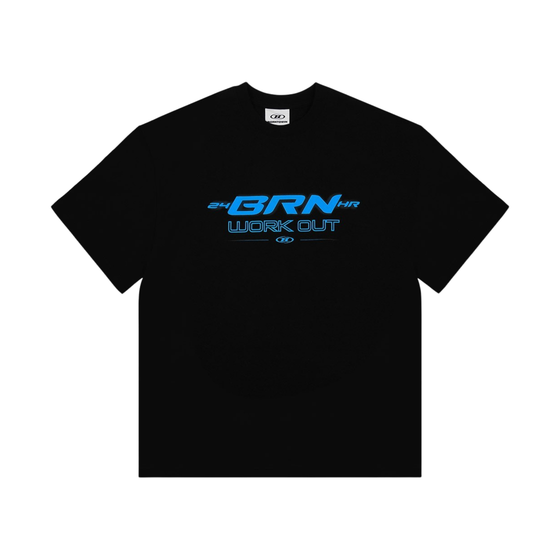본투윈 BRN 볼드 티셔츠 블랙