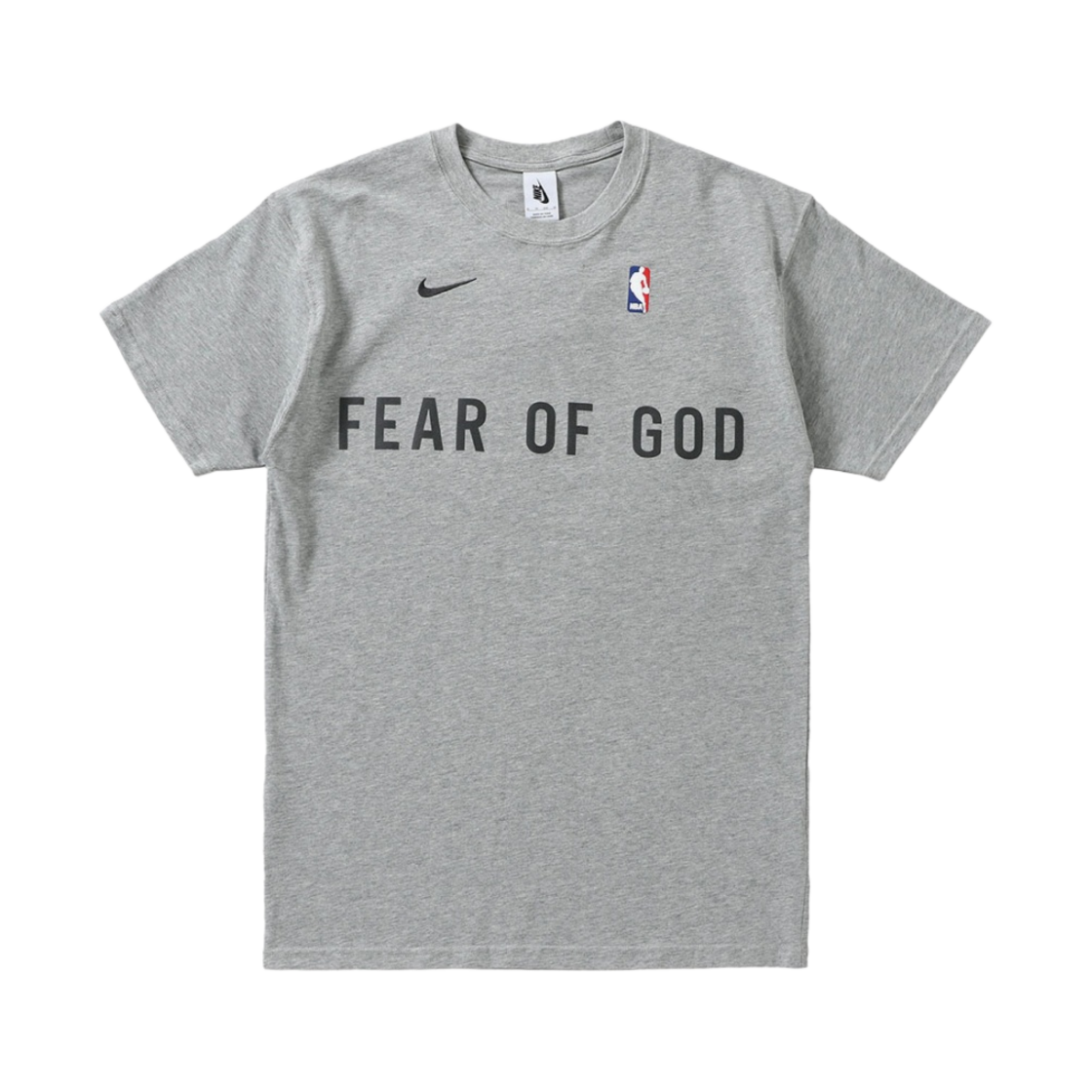 나이키 x 피어 오브 갓 웜업 티셔츠 다크 그레이 헤더(Nike x Fear of God Warm Up T-Shirt Dark Grey Heather)