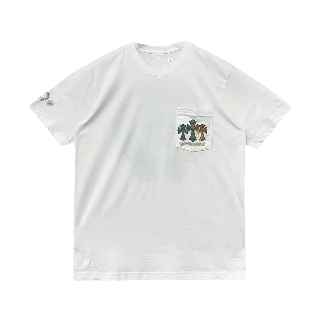 크롬하츠 카모플라쥬 홀스슈 로고 숏슬리브 티셔츠 화이트(Chrome Hearts Camouflage Horseshoe Logo Short Sleeve T-Shirt White) - 2