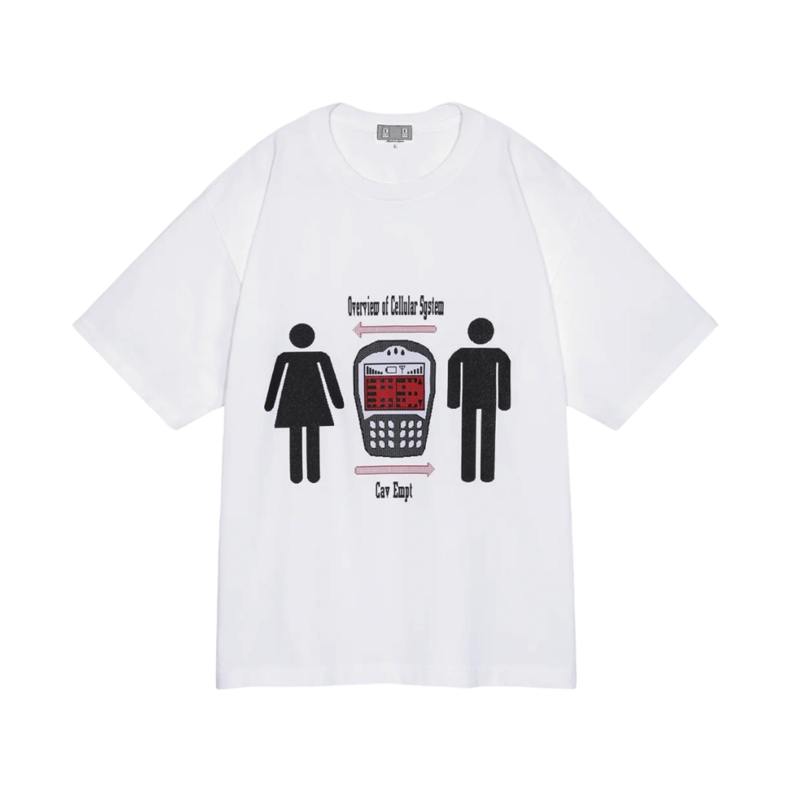 카브엠트 셀룰러 시스템 티셔츠 화이트 - 24FW(Cav Empt Cellular System T-Shirt White - 24FW) - 1