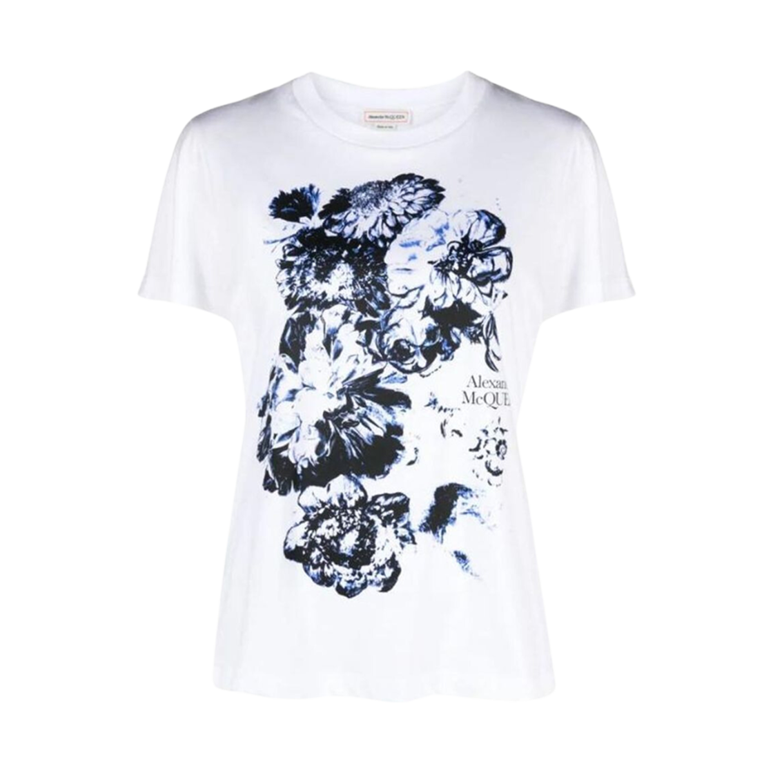 781608QZALS0900 (W) Alexander McQueen Flower Graphic T-Shirt White