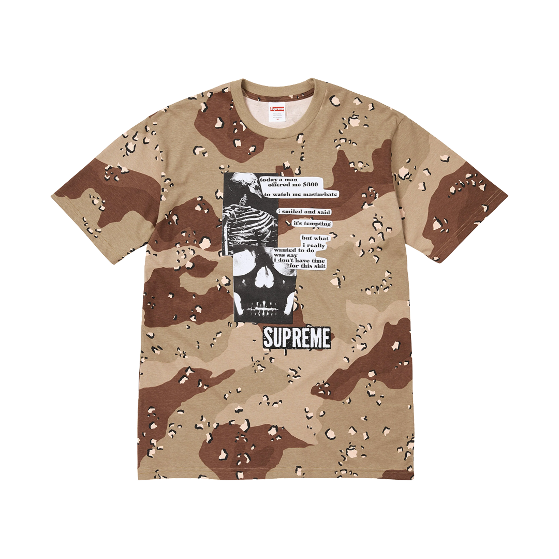슈프림 아나토미 티셔츠 초콜릿 칩 카모 - 25SS(Supreme Anatomy T-Shirt Chocolate Chip Camo - 25SS)