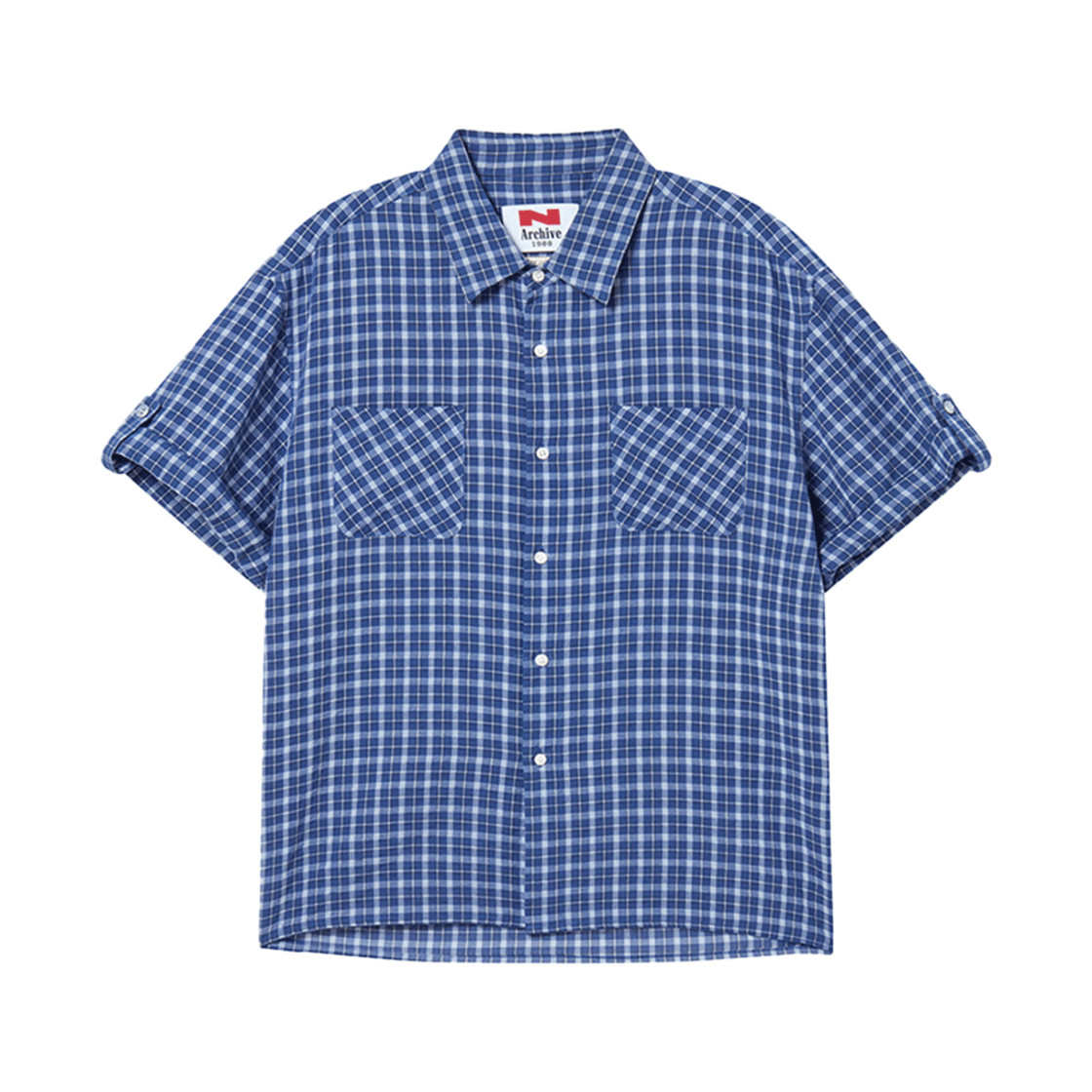 엔 아카이브 소프트 페브릭 마린 반팔 셔츠 네이비(N ARCHIVE Soft Fabric Marine 1/2 Shirt Navy) - 1