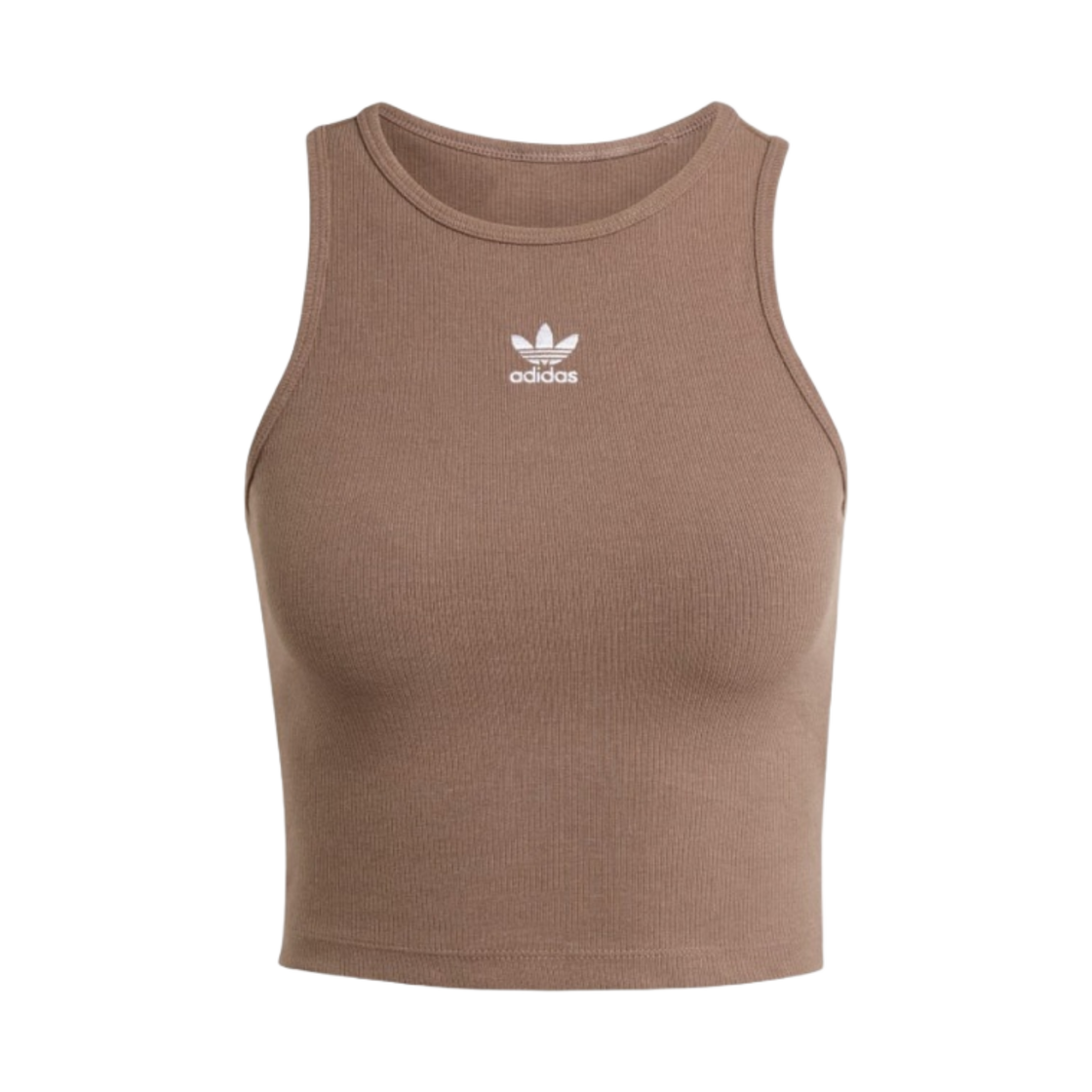 IR5931 (W) Adidas Essential Rib Tank Top Earth Strata - US Sizing