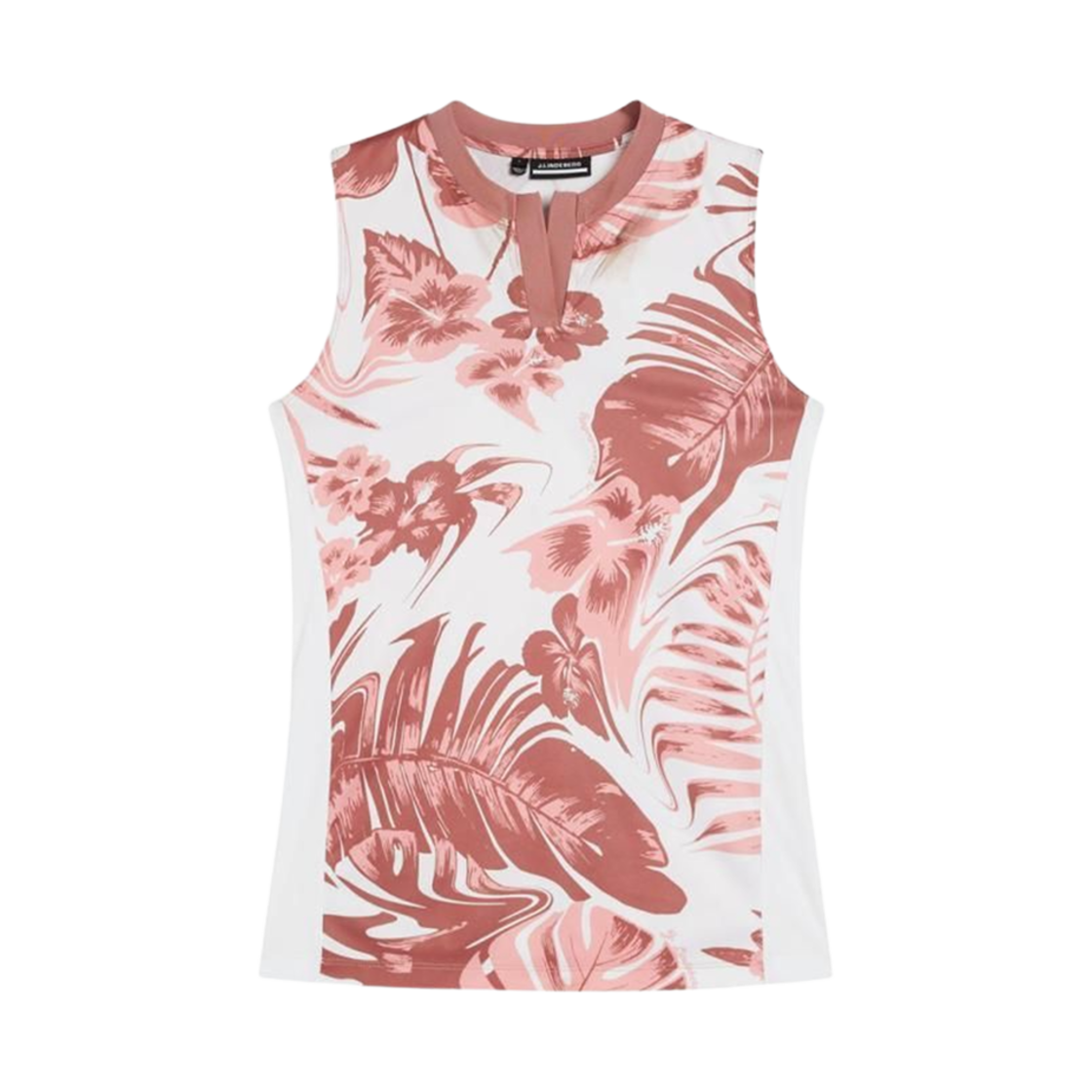 GWJT07430-S183 (W) J.Lindeberg Meya Print Sleeveless Top Hibiscus Pink