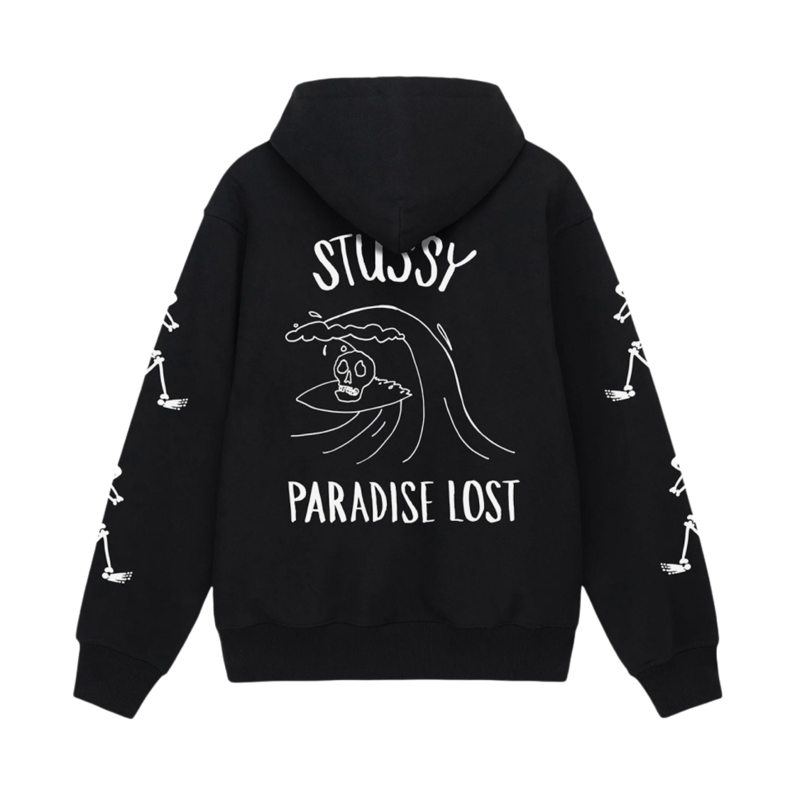 스투시 파라다이스 로스트 후드 집업 블랙 | Stussy | KREAM