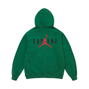 Supreme x Jordan Hooded Sweatshirt Green - 24FW
