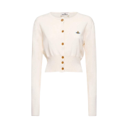 (W) Vivienne Westwood Bea Cropped Cardigan Cream
