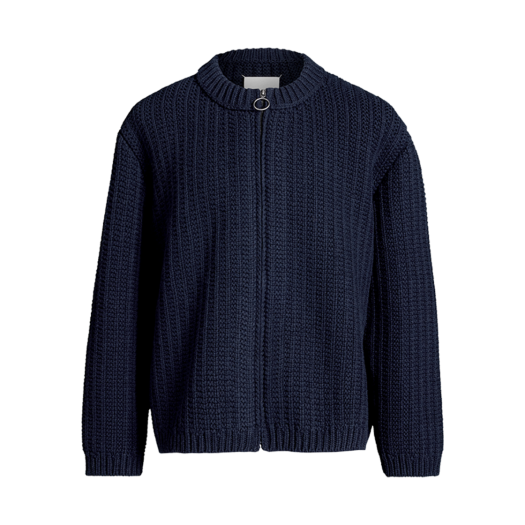 S67HP0013S18346511 Maison Margiela Wool Cardigan Navy