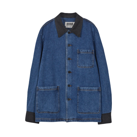 EEZ-1O353-M-DT01-BL EENK Zoom Pocket Denim Shirt Blue
