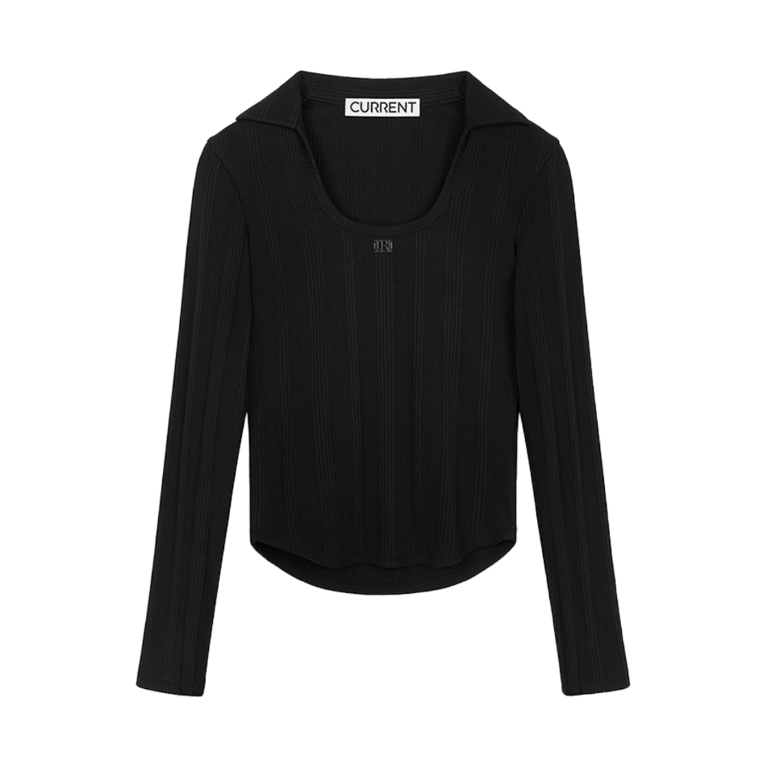 CMSFCTLW03EBKA Current Collar U Neck Long Sleeve Black