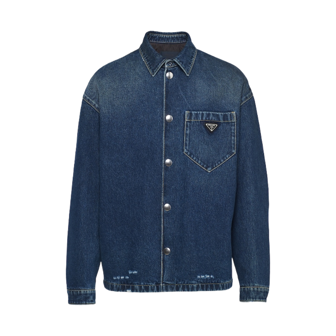 프라다 패디드 데님 셔츠 네이비(Prada Padded Denim Shirt Navy) - 1
