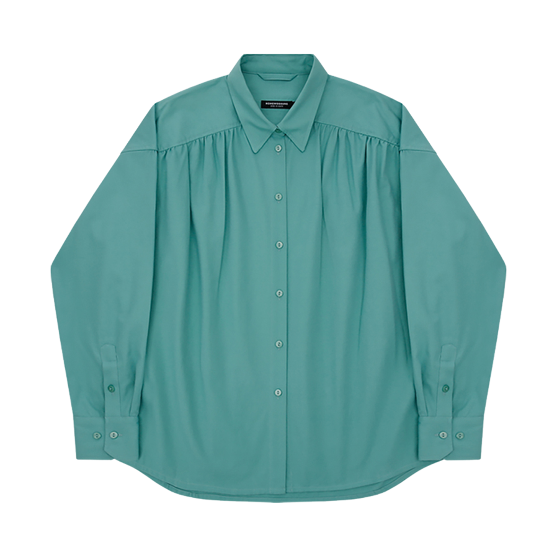 SS24SLS021MT Hongwoosung Shirring Stitches Sleeve Shirts Mint