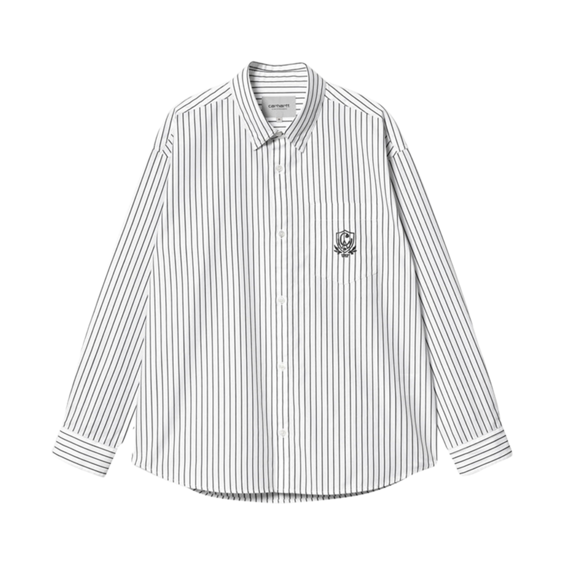 칼하트 WIP 리누스 스트라이프 셔츠 블랙(Carhartt WIP Linus Stripe Shirt Black) - 1