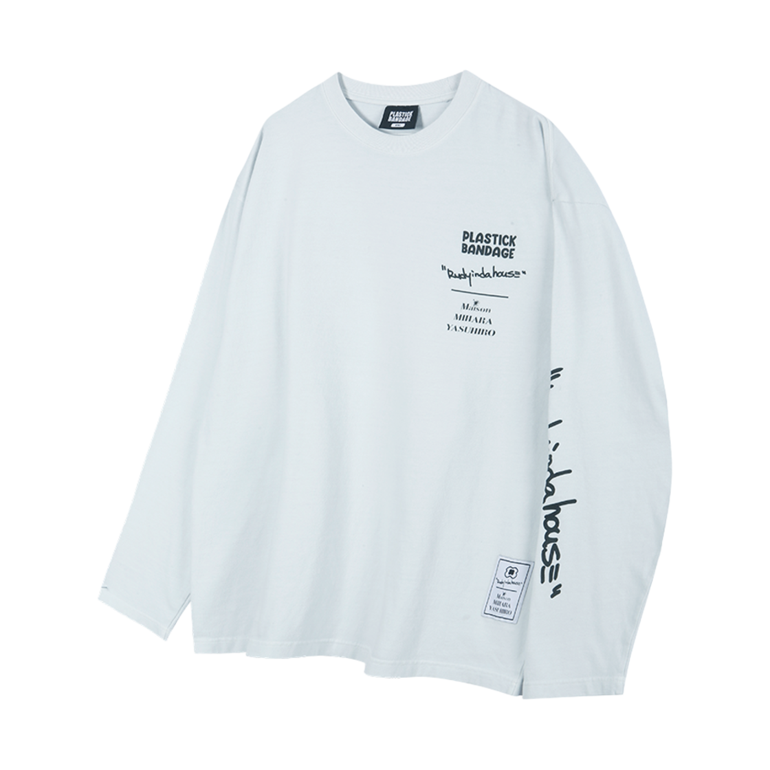 PMLW PB X Mihara Yasuhiro Long Sleeve Pigment Light blue