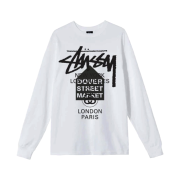 Stussy DSM World Tour LS T-Shirt White