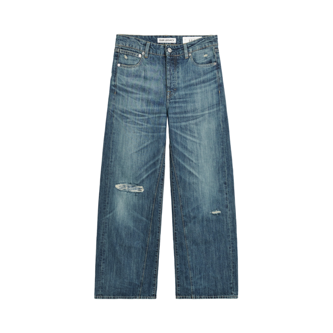 W4245TV (W) Our Legacy Treble Cut Vintage Rubber Repair Denim