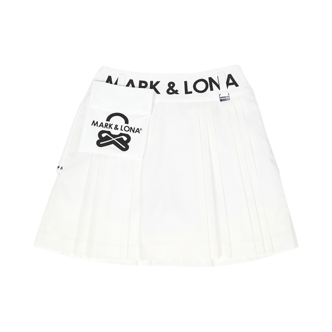 MLW-5A-AE04 (W) Mark & Lona Golf Wear Mini Pleated Skirt White