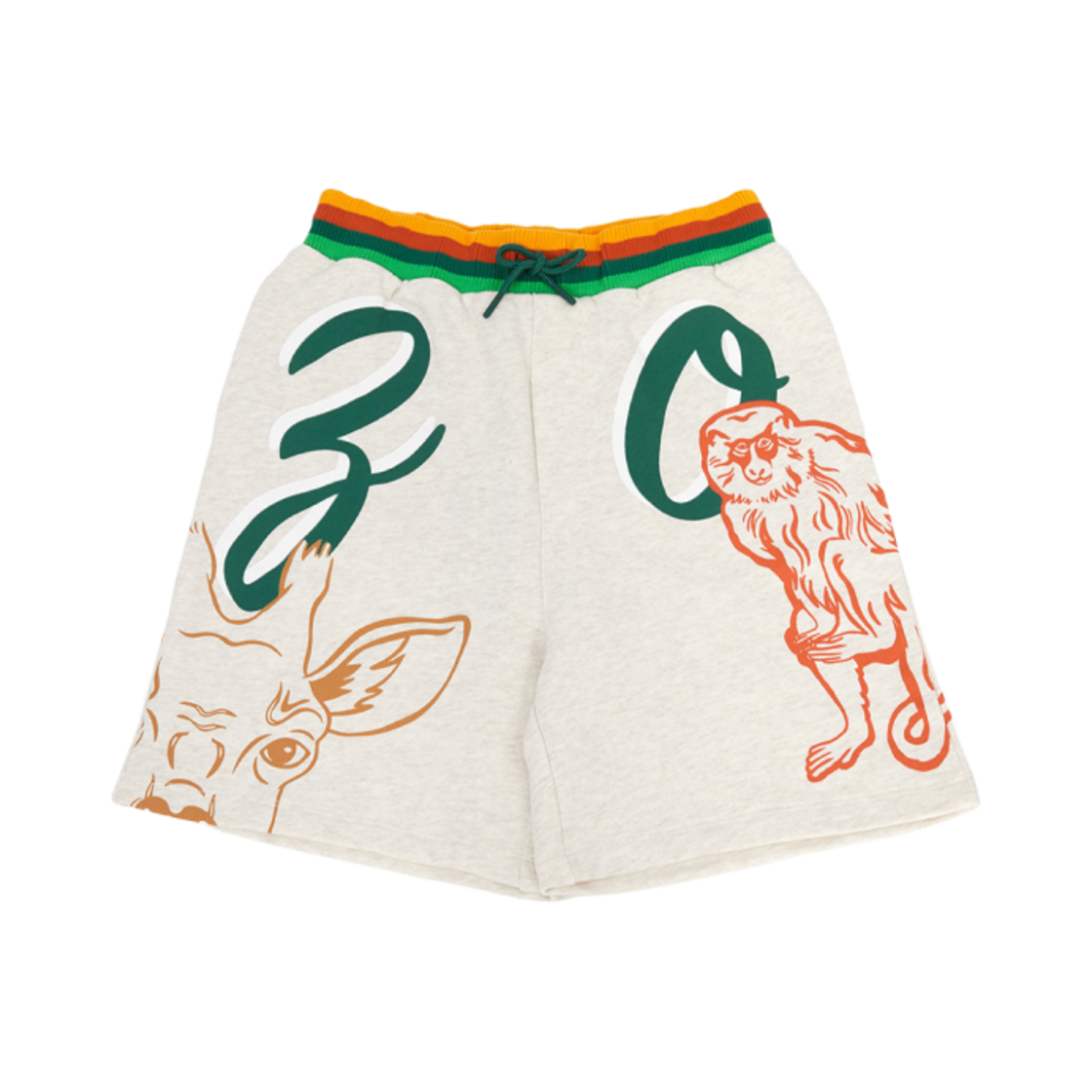 (키즈) 겐조 코튼 쇼츠 아이보리((Kids) Kenzo Cotton Shorts Ivory)