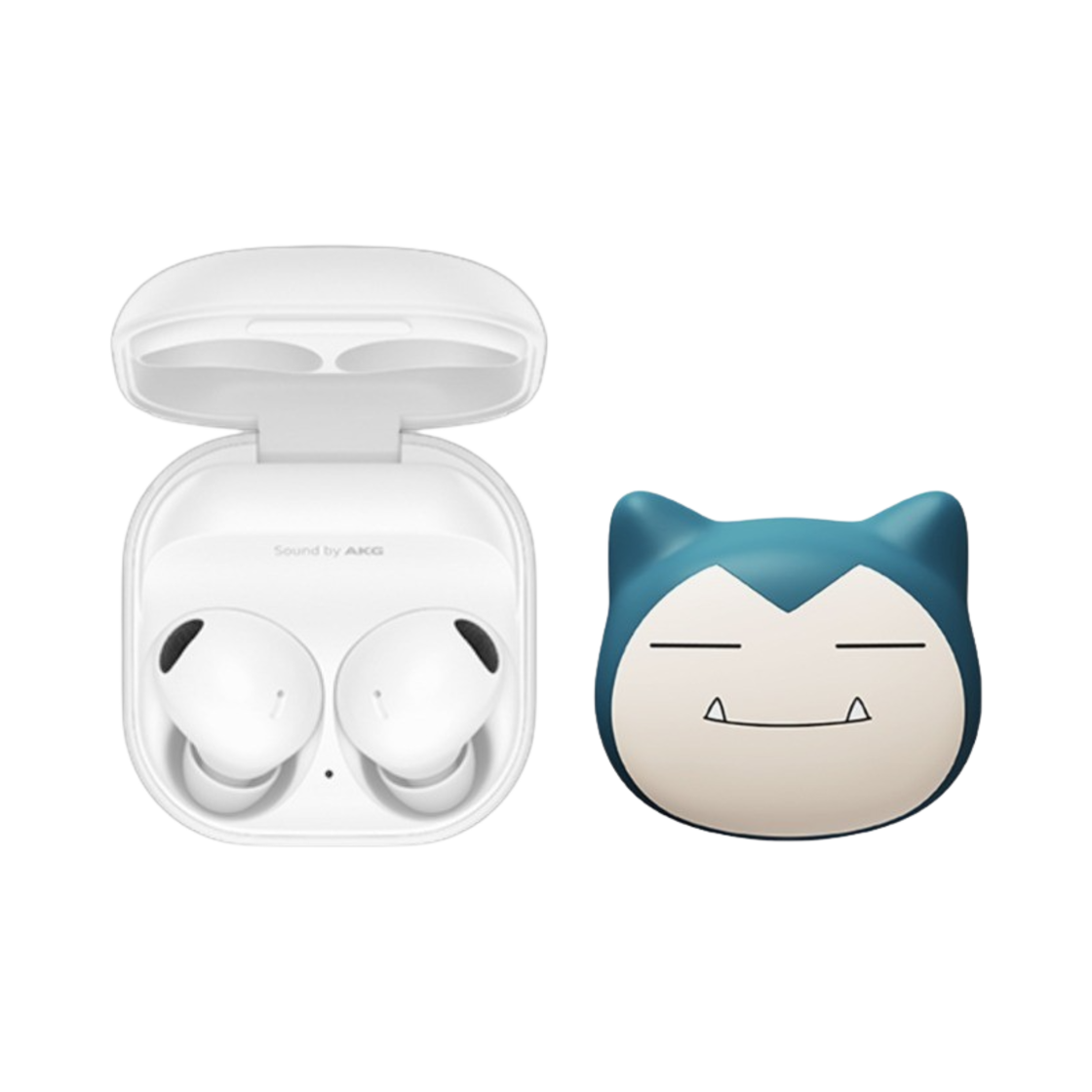 삼성 갤럭시 버즈2 프로 포켓몬 케이스 패키지 잠만보 화이트 (국내 정식 발매 제품)(Samsung Galaxy Buds2 Pro Pokemon Case Package Snorlax White (Korean Ver.)) - 1