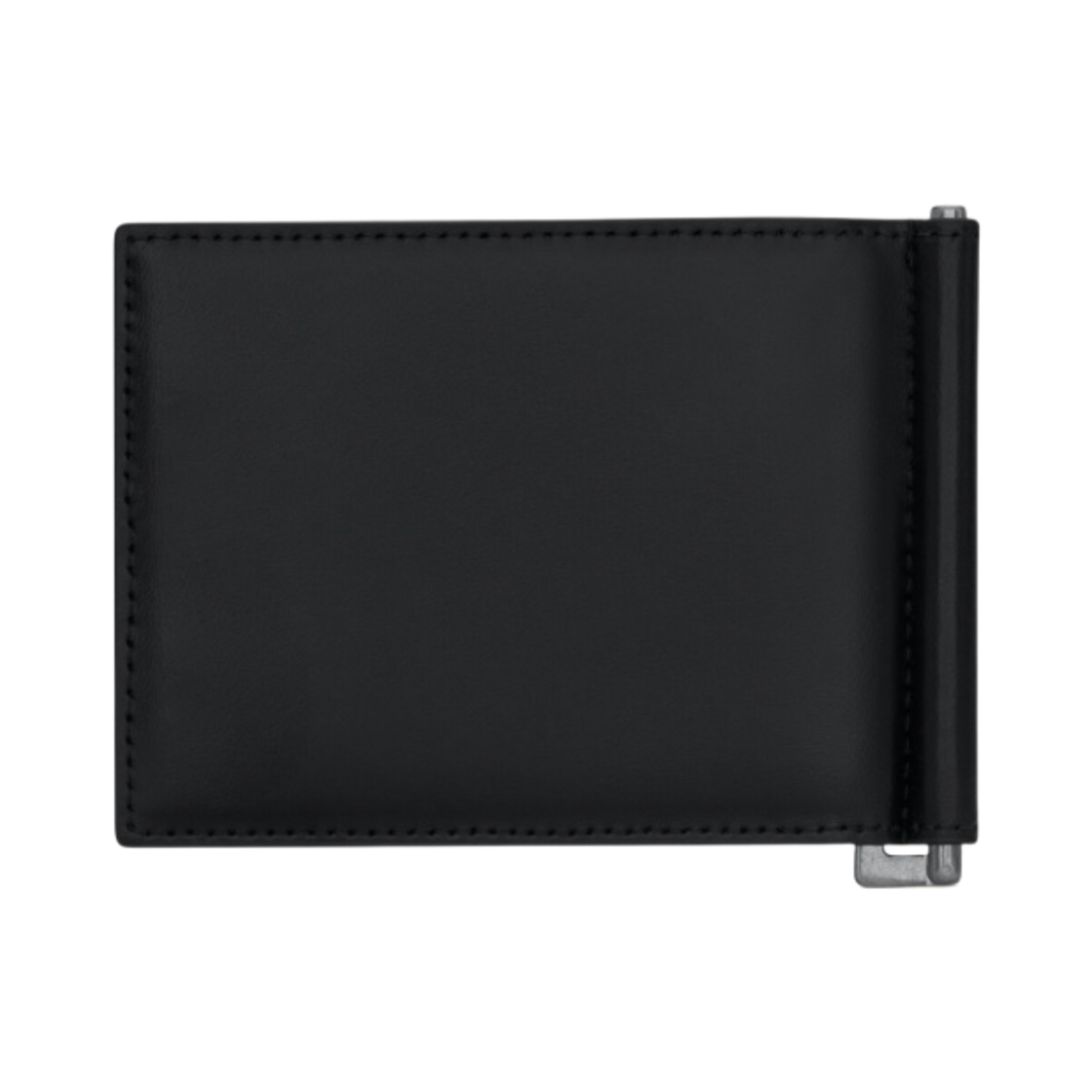 생로랑 실버 미니 모노그램 빌 클립 가죽 지갑 블랙(Saint Laurent Silver Mini Monogram Bill Clip Wallet Black) - 4
