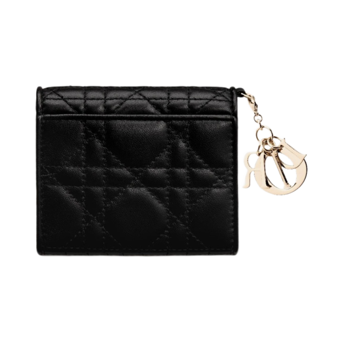 디올 레이디 로투스 지갑 까나쥬 램스킨 블랙(Dior Lady Lotus Wallet Cannage Lambskin Black) - 3