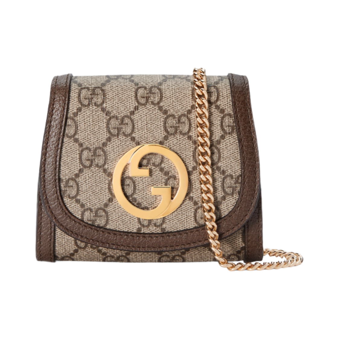 구찌 블론디 미디움 체인 지갑 베이지 에보니 슈프림(Gucci Blondie Medium Chain Wallet Beige Ebony Supreme) - 1