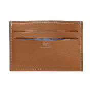 Hermes Citizen Twill Card Holder Evercolor & Vert Rousseau Bleu France Bleu Saphir