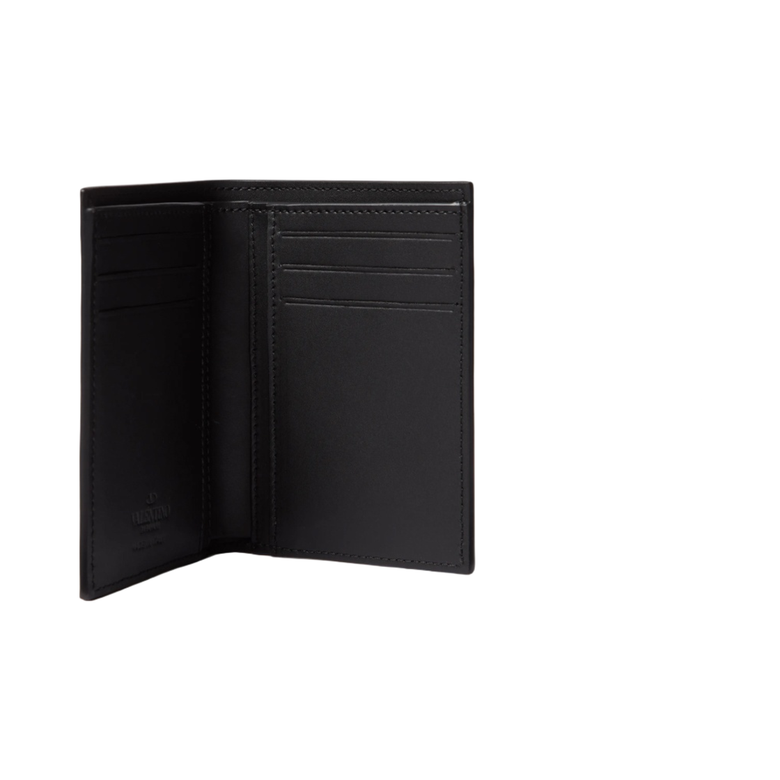 발렌티노 네온 VLTN 카프스킨 카드 케이스 블랙(Valentino Neon VLTN Calfskin Leather Card Case Black) - 2