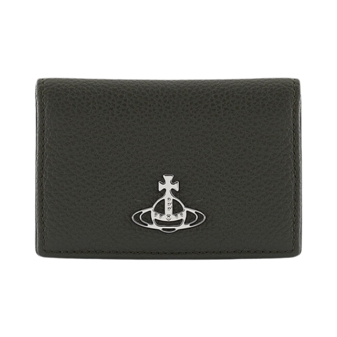 비비안 웨스트우드 그레인 카드 홀더 그린(Vivienne Westwood Grain Leather Card Holder Green) - 1