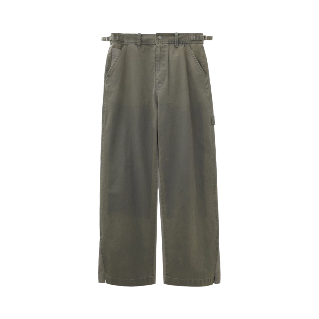 폴리테루 x 1011 카펜터 팬츠 워시드 올리브 그레이 - 23SS(Polyteru x 1011 Carpenter Pants Washed Olive Gray - 23SS)