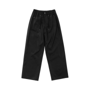 Haleine Drawstring Faux Leahter Pants Black (VB301)