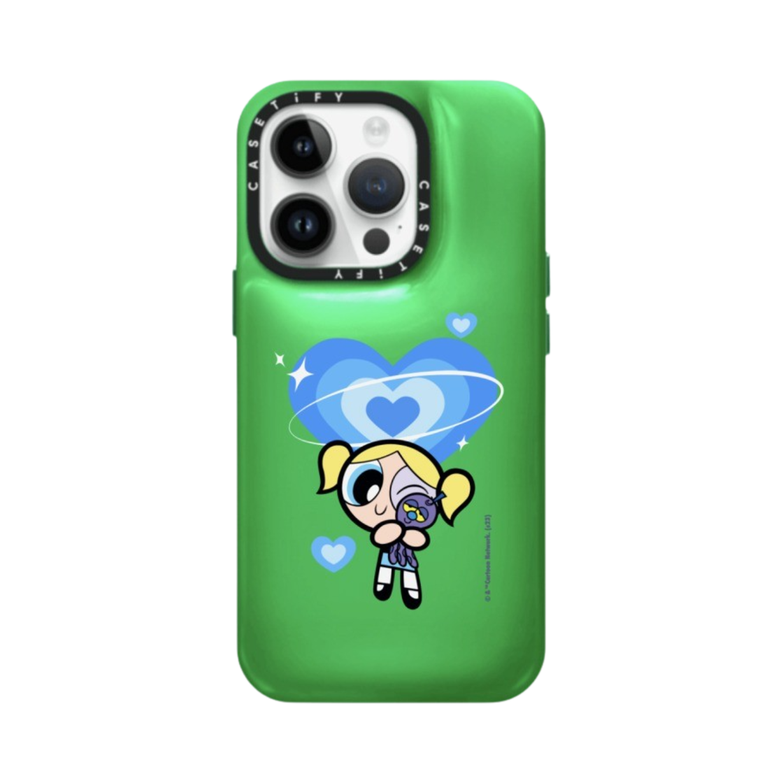 케이스티파이 x 파워퍼프걸 커스텀 아이폰 버블스 필로우 케이스 켈리 그린(Casetify x The Powerpuff Girls Custom iPhone Bubbles Pillow Case Kelly Green) - 1