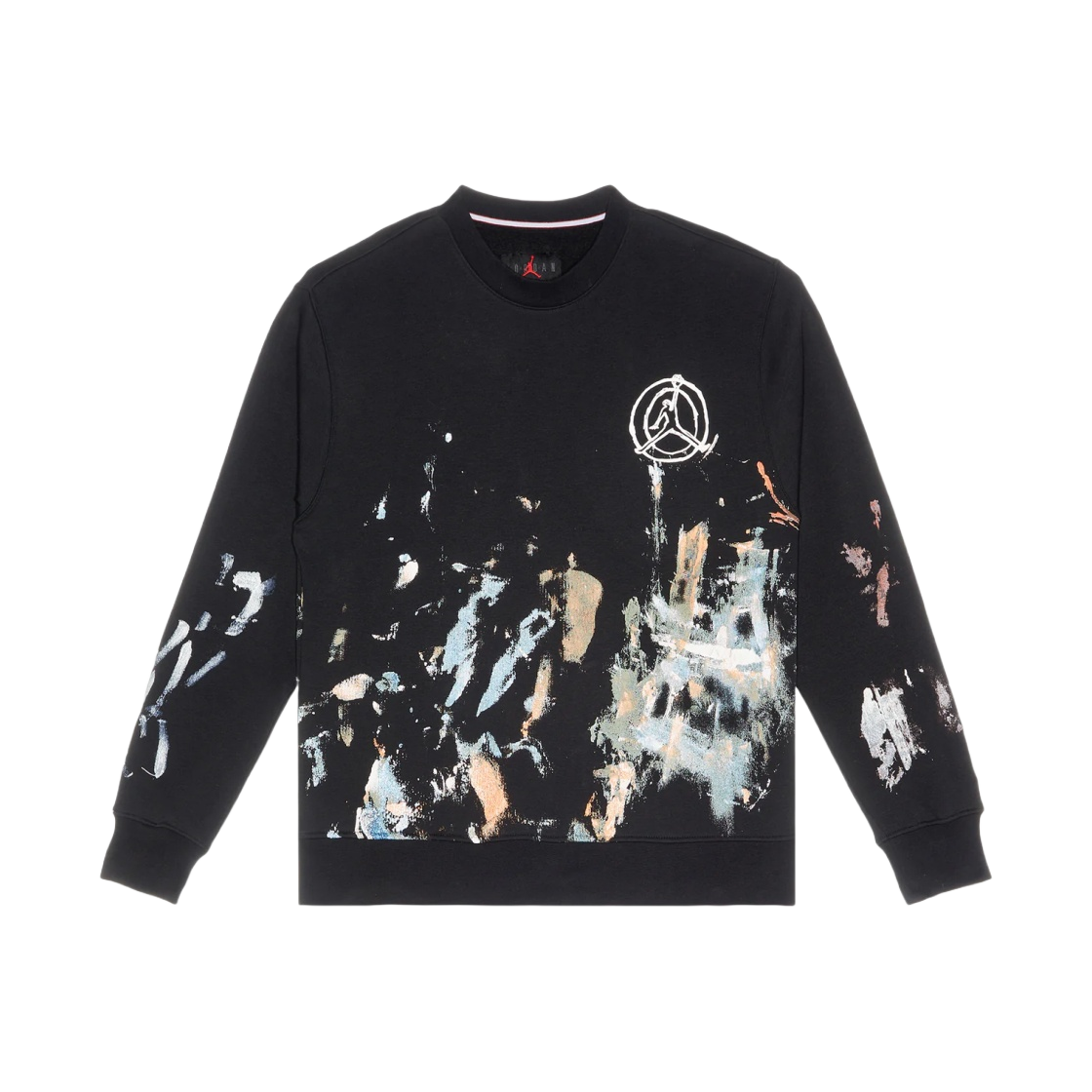 FB6991-010 Jordan Artist Series By Jammie Holmes Fleece Crewneck Sweatshirt Black - Asia