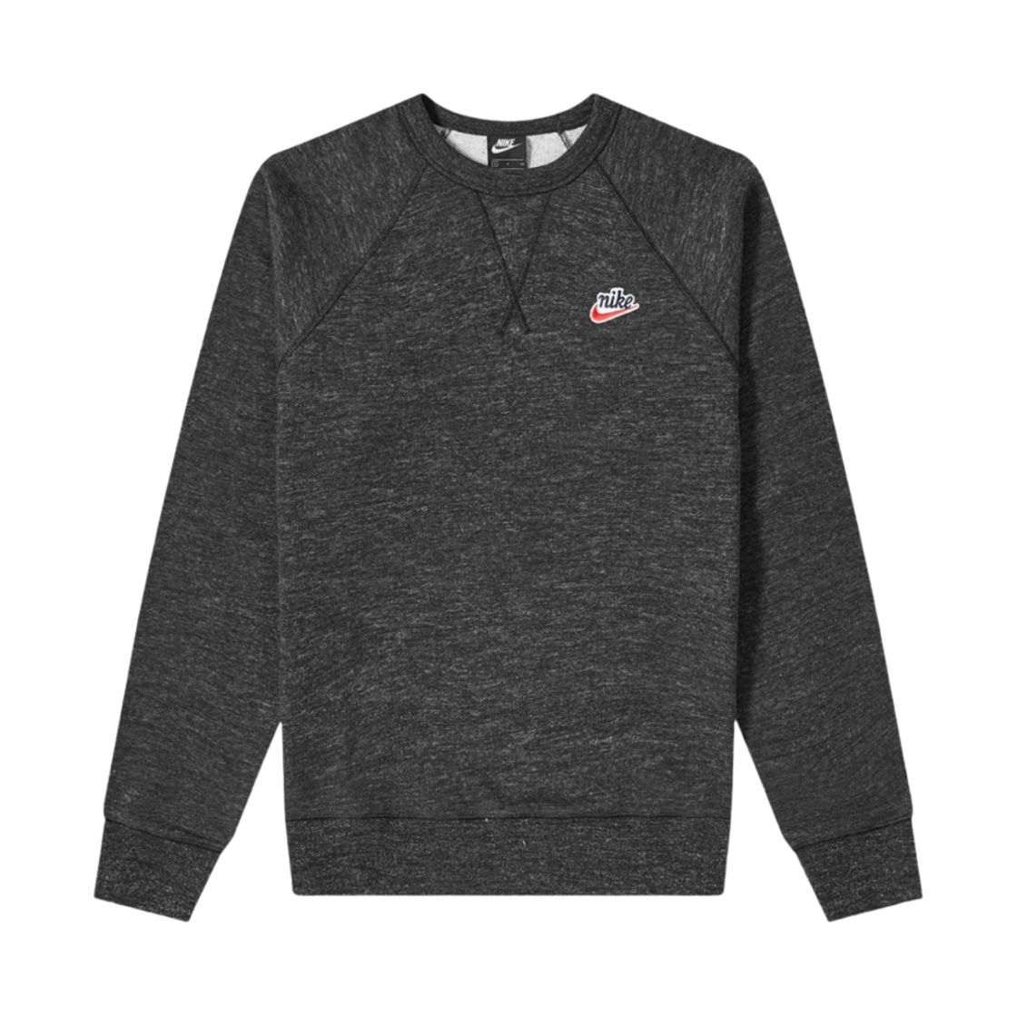 나이키 NSW 헤리티지 크루넥 스웨트셔츠 블랙 헤더 - US/EU(Nike NSW Heritage Crewneck Sweatshirt Black Heather - US/EU) - 1