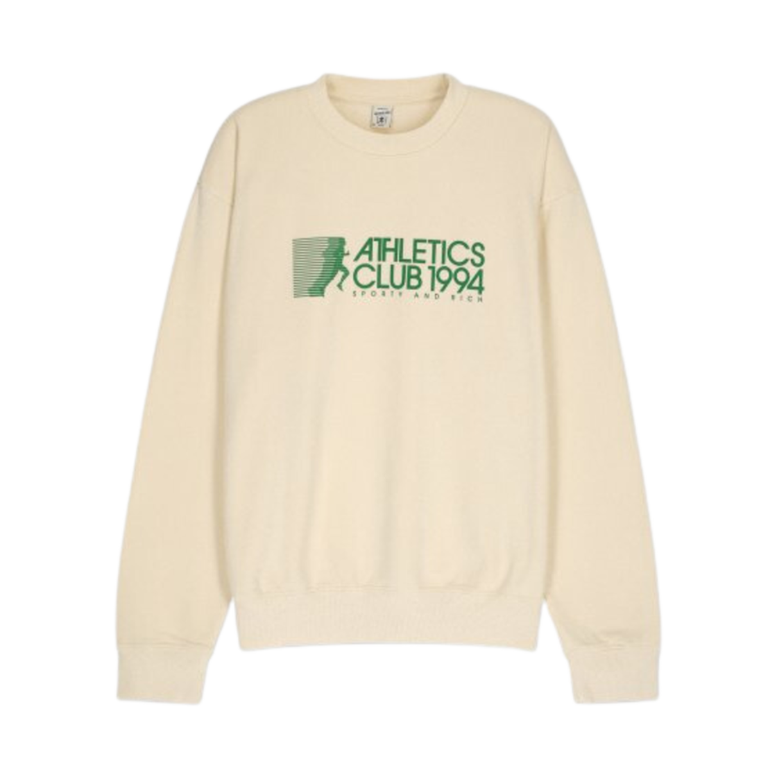 CR655CR Sporty & Rich Athletic Sweatshirt Cream