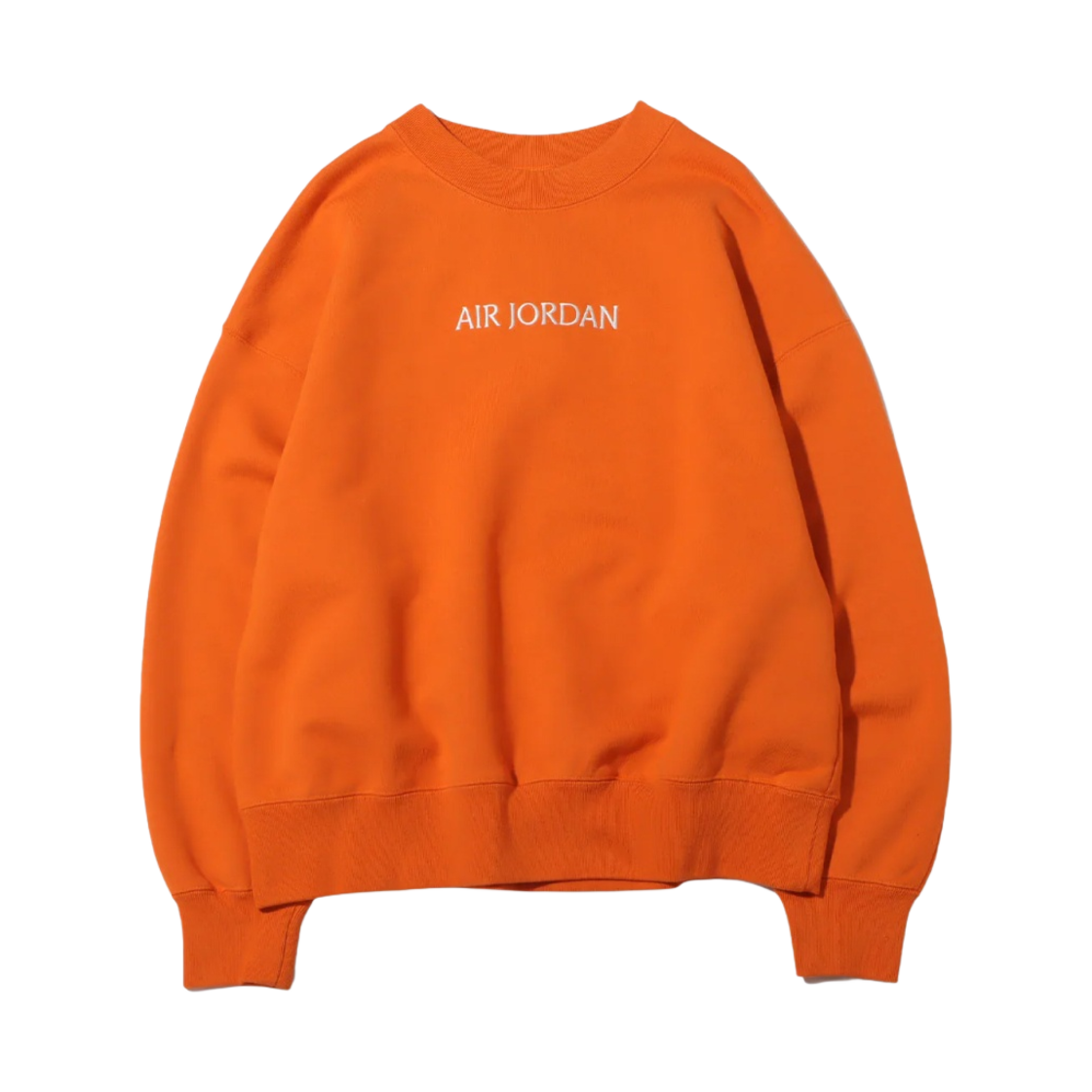 (W) 조던 워드마크 플리스 크루넥 스웨트셔츠 스타피쉬 - 아시아((W) Jordan Wordmark Fleece Crewneck Sweatshirt Starfish - Asia) - 1