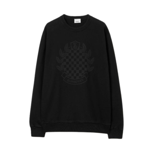 Burberry Chequer Crest Sweatshirt Black