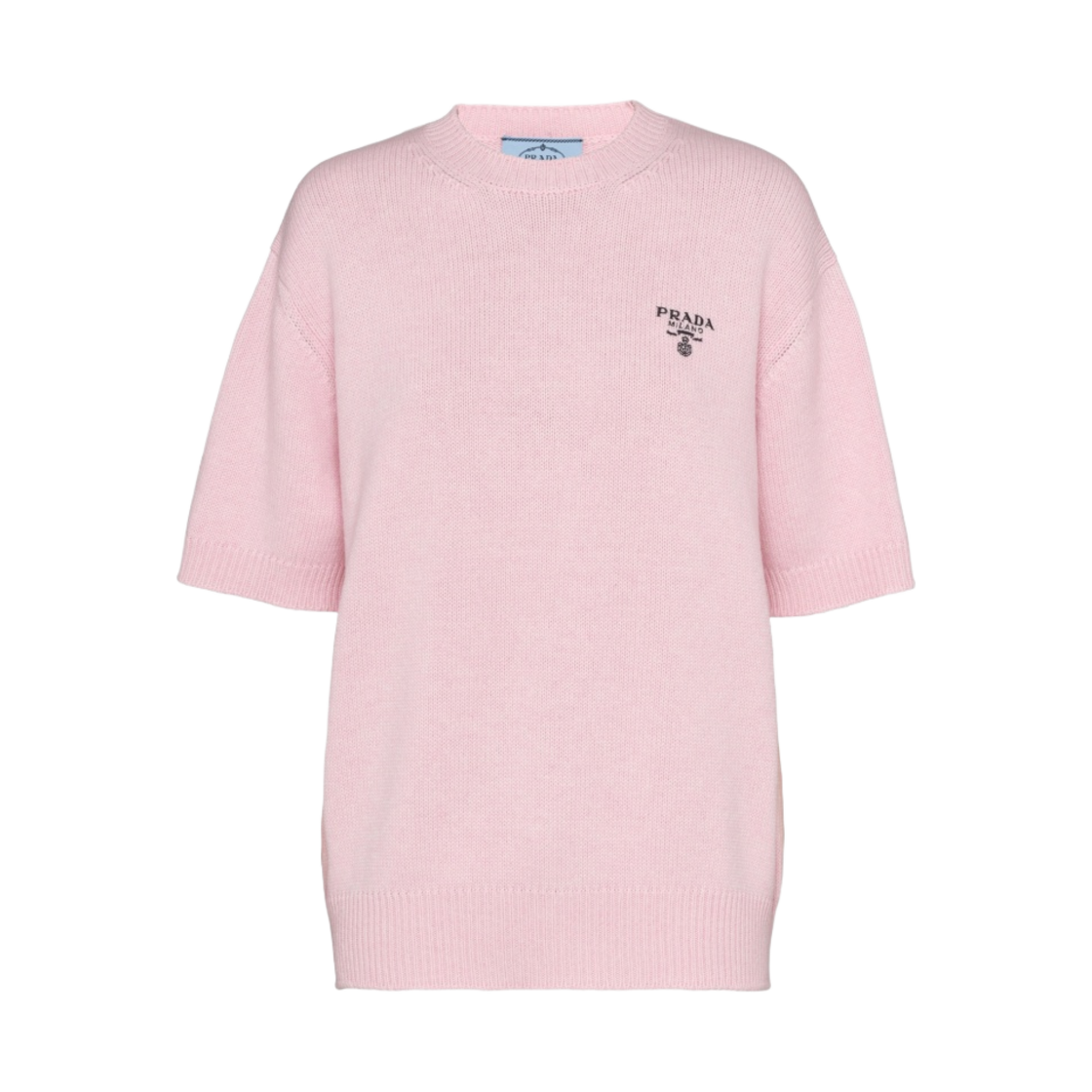 (W) 프라다 캐시미어 크루넥 스웨터 핑크((W) Prada Cashmere Crewneck Sweater Pink) - 1
