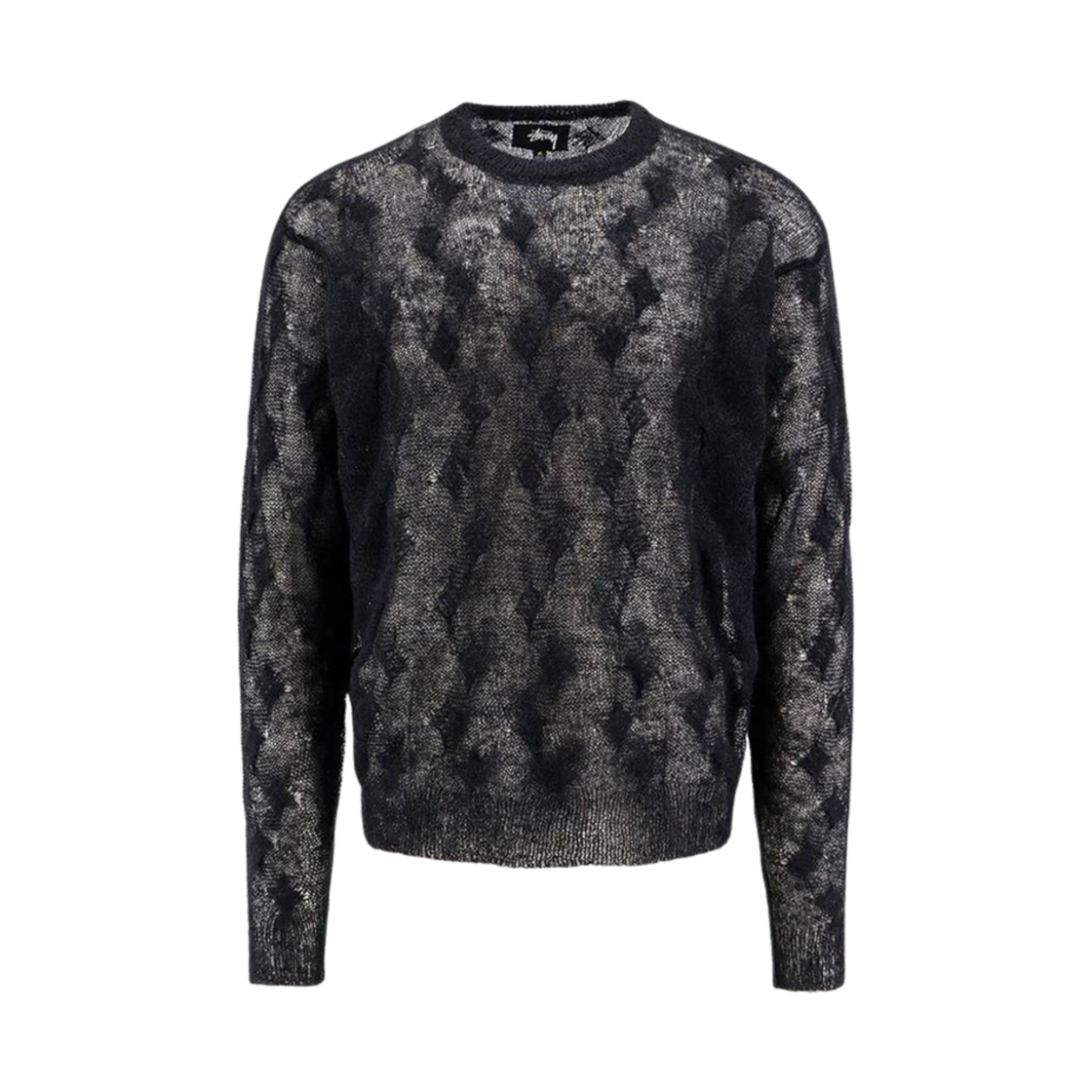 117241 Stussy Loose Knit Sweater Black