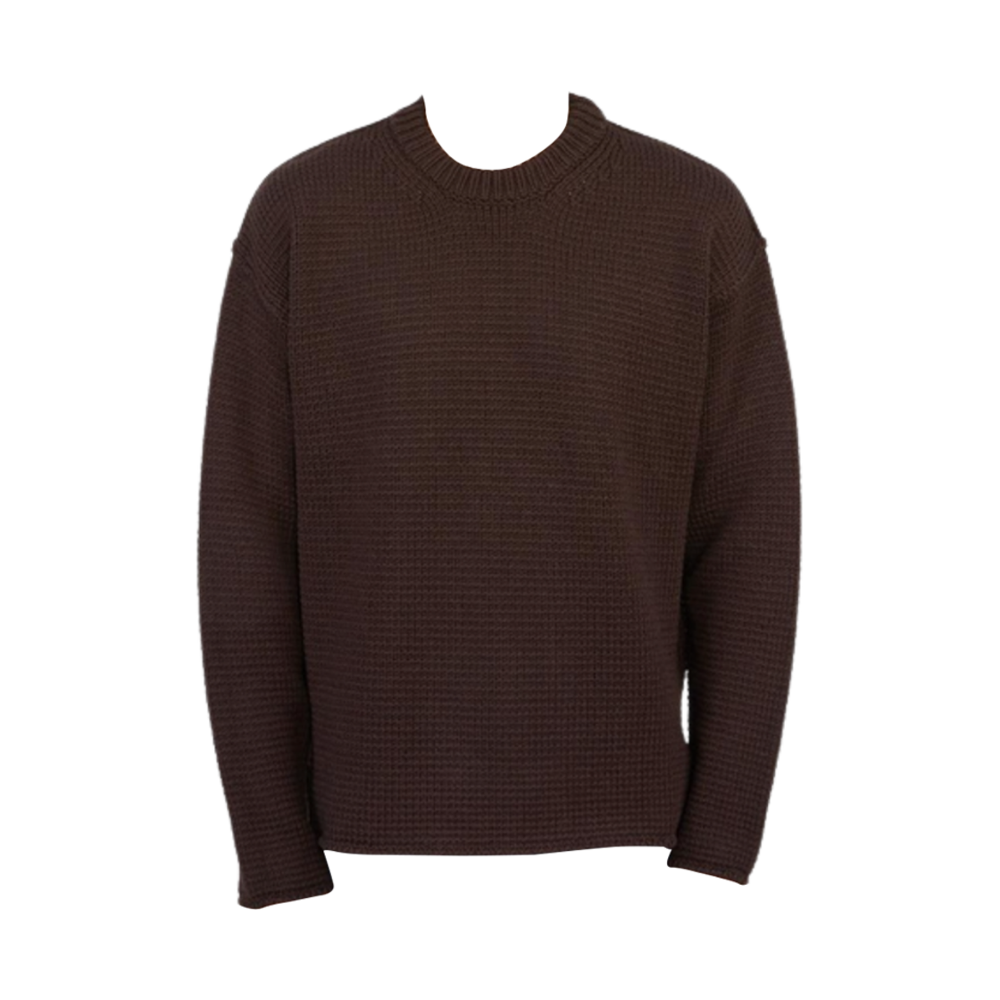텐씨 울 크루넥 니트 다크 브라운(Ten C Wool Crewneck Knit Dark Brown)