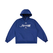 Ader Error Verif Logo Hoodie Navy