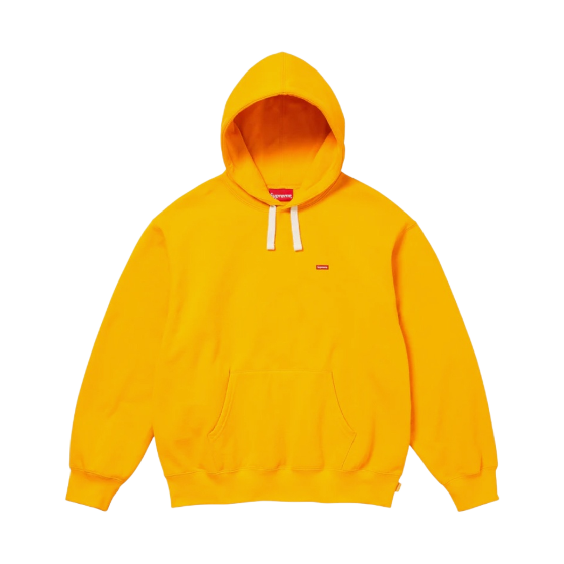 - Supreme Small Box Drawcord Hooded Sweatshirt Bright Gold - 23FW