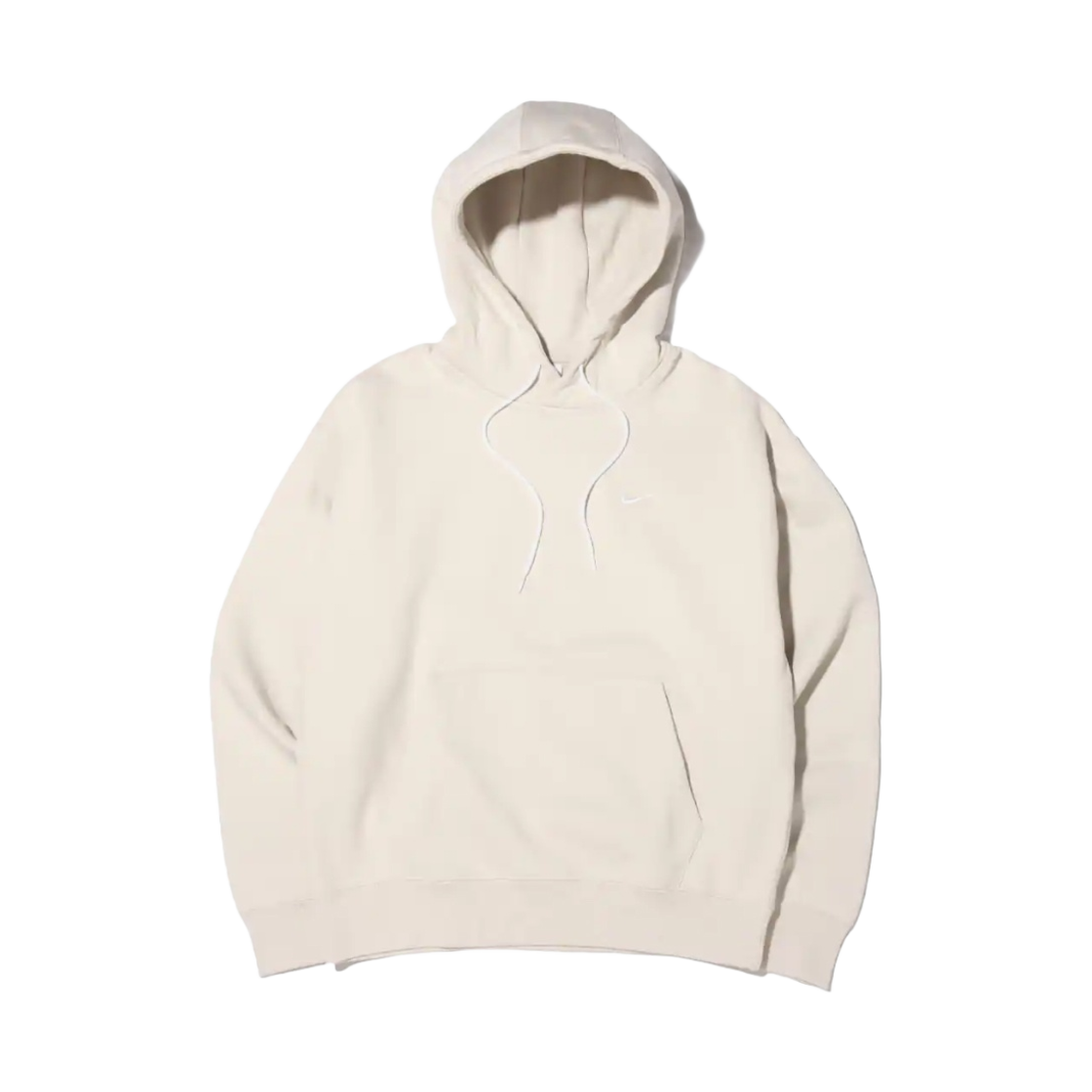 나이키 NRG 솔로 스우시 플리스 후드 라이트 본 - 아시아(Nike NRG Solo Swoosh Fleece Hoodie Light Bone - Asia)