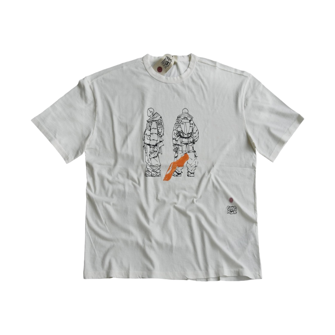 텐씨 가먼트 다이드 코튼 저지 스노우 화이트(Ten C Garment Dyed Cotton Jersey Snow White) - 1