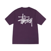 Stussy Basic Stussy Pigment Dyed T-Shirt Purple 2023